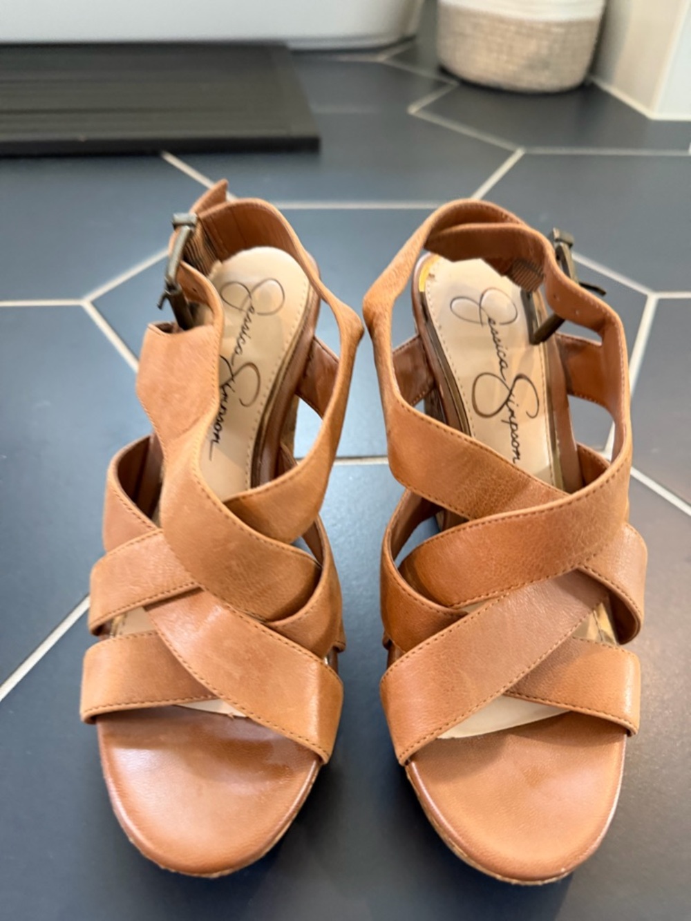 Jessica Simpson Wedges - 6.5 women’s- EUC